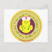 Nurse Chick Briefkaart (Voorkant)