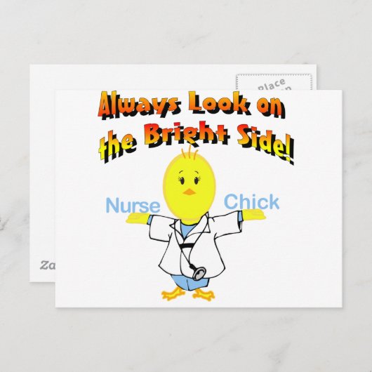 Nurse Chick Briefkaart (Voorkant / Achterkant)