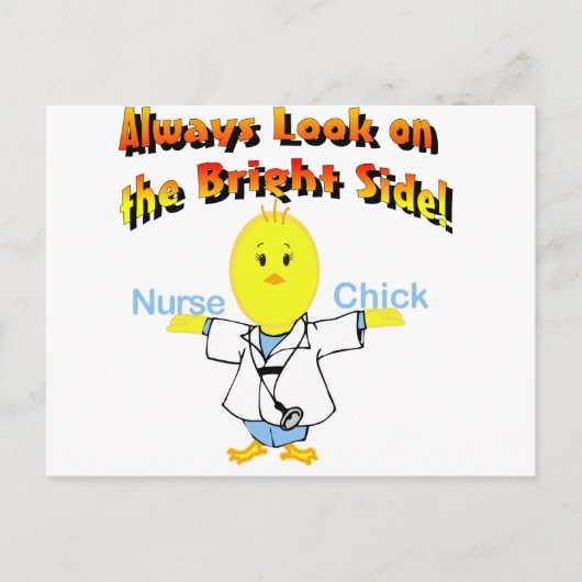 Nurse Chick Briefkaart (Voorkant)