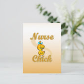 Nurse Chick Briefkaart (Staand voorkant)