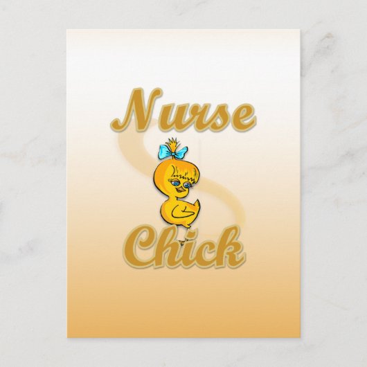 Nurse Chick Briefkaart (Voorkant)