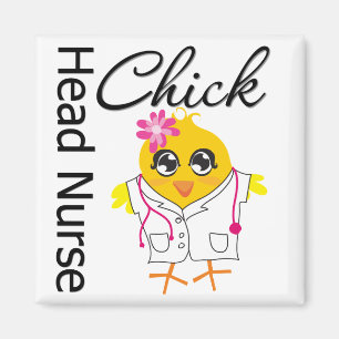 Nurse Chick v2 Head verpleegster Magneet