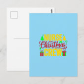Nurse Christmas Crew Digital Art Design Briefkaart (Voorkant / Achterkant)