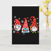 Nurse Christmas Gnomes Xmas Scrub Top Er Rn Nursin Kaart (Gele Bloem)
