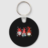 Nurse Christmas Gnomes Xmas Scrub Top Er Rn Nursin Sleutelhanger (Voorkant)