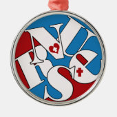 NURSE CHRISTMAS ORNAMENT JUMBLED LETTERS FUN (Voorkant)