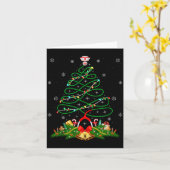 Nurse Christmas Scrub Tops Nursing Stethoscope Xma Kaart (Gele Bloem)