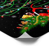 Nurse Christmas Scrub Tops Nursing Stethoscope Xma Poster (Hoek)