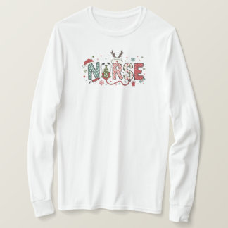Nurse Christmas Shirt met lange mouwen