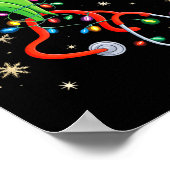 Nurse Christmas Stethoscope Nurses Xmas Santa Wome Poster (Hoek)