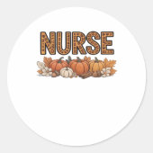NURSE Classic T-Shirt Ronde Sticker (Voorkant)