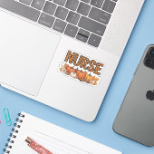 NURSE Classic T-Shirt Sticker (Laptop met iPhone)