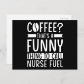Nurse Coffee Gift Briefkaart (Voorkant / Achterkant)