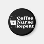 Nurse Coffee Lover Magneet (Voorkant)