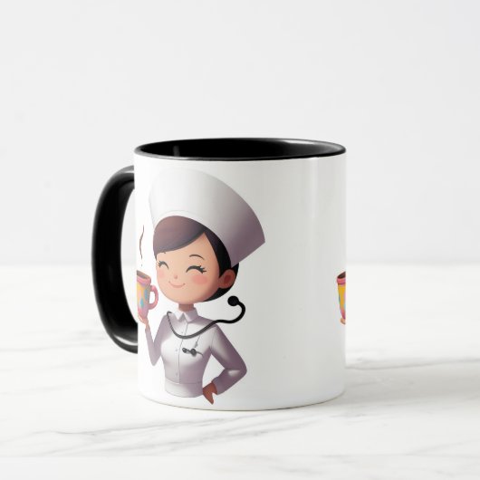 Nurse Coffee Lover Mug Mok (Voorkant links)