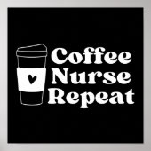 Nurse Coffee Lover Poster (Voorkant)
