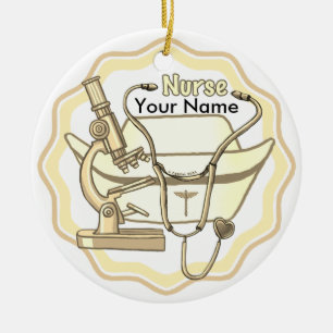 Nurse Collage Keramisch Ornament