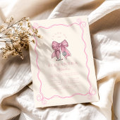Nurse Coquette Roze Bow Elegant Afstuderen Kaart