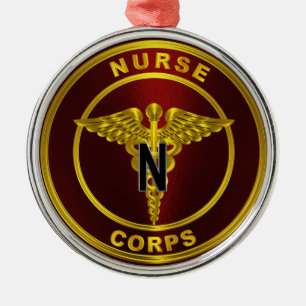 Nurse Corps Christmas Metalen Ornament