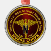 Nurse Corps Christmas Metalen Ornament (Voorkant)