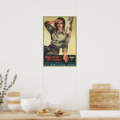 Nurse Corps Retro Poster (Keuken)