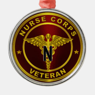 Nurse Corps Veteran Christmas Metalen Ornament