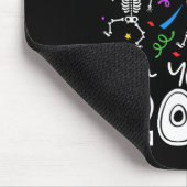 Nurse Dancing Skeleton New Year Crew 2026 Funny Er Muismat (Hoek)