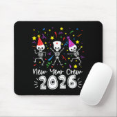 Nurse Dancing Skeleton New Year Crew 2026 Funny Er Muismat (Met muis)