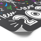 Nurse Dancing Skeleton New Year Crew 2026 Funny Er Poster (Hoek)