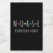 Nurse Day Hero Voedselcontainer Etiket (Enkel label)