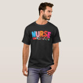 Nurse Day Nurse Week Nurse Life Stethoscope Scrub  T-shirt (Voorkant volledig)