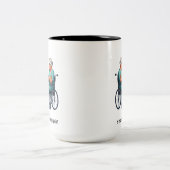 Nurse Dealing With Self Entitled Elderly Patient  Tweekleurige Koffiemok (Center)