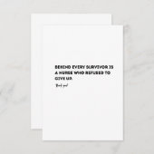 Nurse Definition Card – Funny & Heartfelt  Bedankkaart (Voorkant / Achterkant)