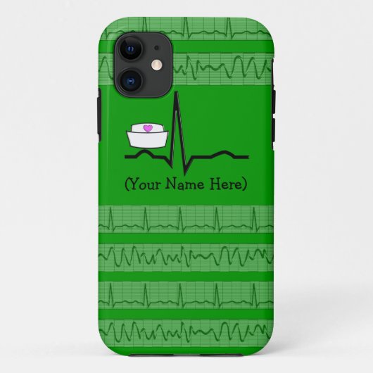 Nurse Design iPhone 5 Barely There Hoesje Groen (Achterkant)