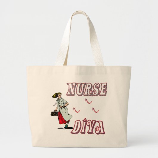 NURSE DIVA GROTE TOTE BAG (Voorkant)