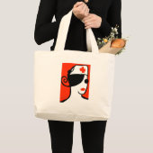 Nurse Diva Grote Tote Bag (Voorkant (product))