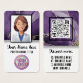 Nurse Doctor Healthcare Professional Elegant Logo Visitekaartje (Voorkant /achterkant)