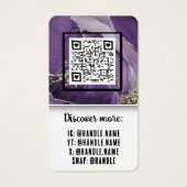 Nurse Doctor Healthcare Professional Elegant Logo Visitekaartje (Achterkant)