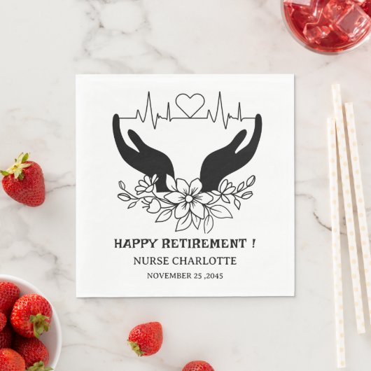 Nurse Doctor Retirement Party servetten (Insitu)