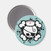 Nurse dolly Splat Magneet (Voorkant / Achterkant)