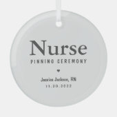 Nurse draaiende ceremonie Modern Simple Glas Ornament (Voorkant)