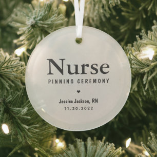 Nurse draaiende ceremonie Modern Simple Glas Ornament