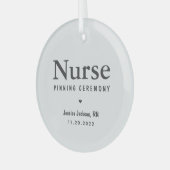 Nurse draaiende ceremonie Modern Simple Glas Ornament (Voorkant links)