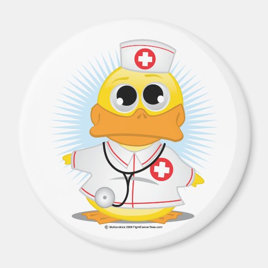 Nurse Duck Magneet (Voorkant)