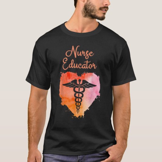 Nurse Educator  Nurses Nursing Graduation Caduceus T-shirt (Voorkant)