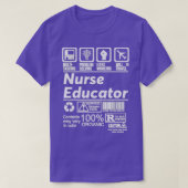 NURSE EDUCATOR OPLOSSEN PROBLEMEN ONTWERP T-SHIRT (Design voorkant)