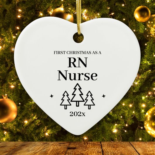Nurse Eerste Kerstverpleegkundige Keramisch Ornament