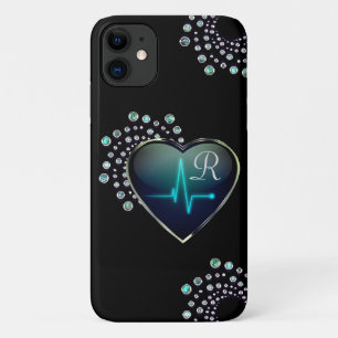 Nurse EKG hart en juweel Case-Mate iPhone Case