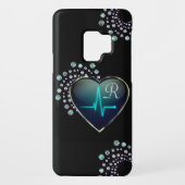 Nurse EKG hart en juweel Case-Mate Samsung Galaxy Hoesje (Achterkant)