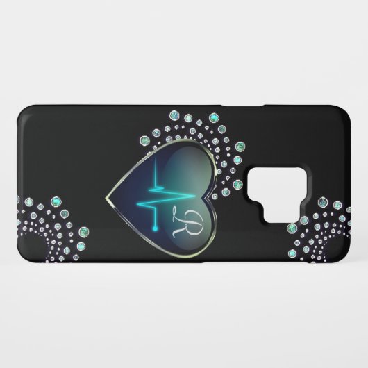 Nurse EKG hart en juweel Case-Mate Samsung Galaxy Hoesje (Achterkant (horizontaal))